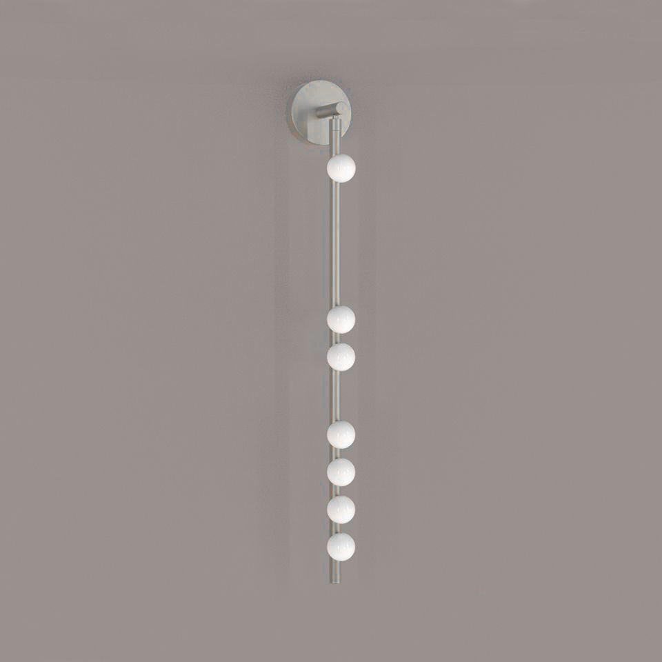 Pamela Tube met stekker messing glas wandlamp