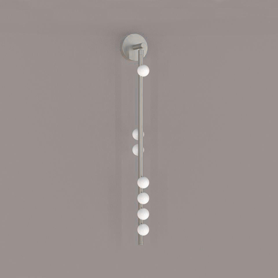 Pamela Tube met stekker messing glas wandlamp