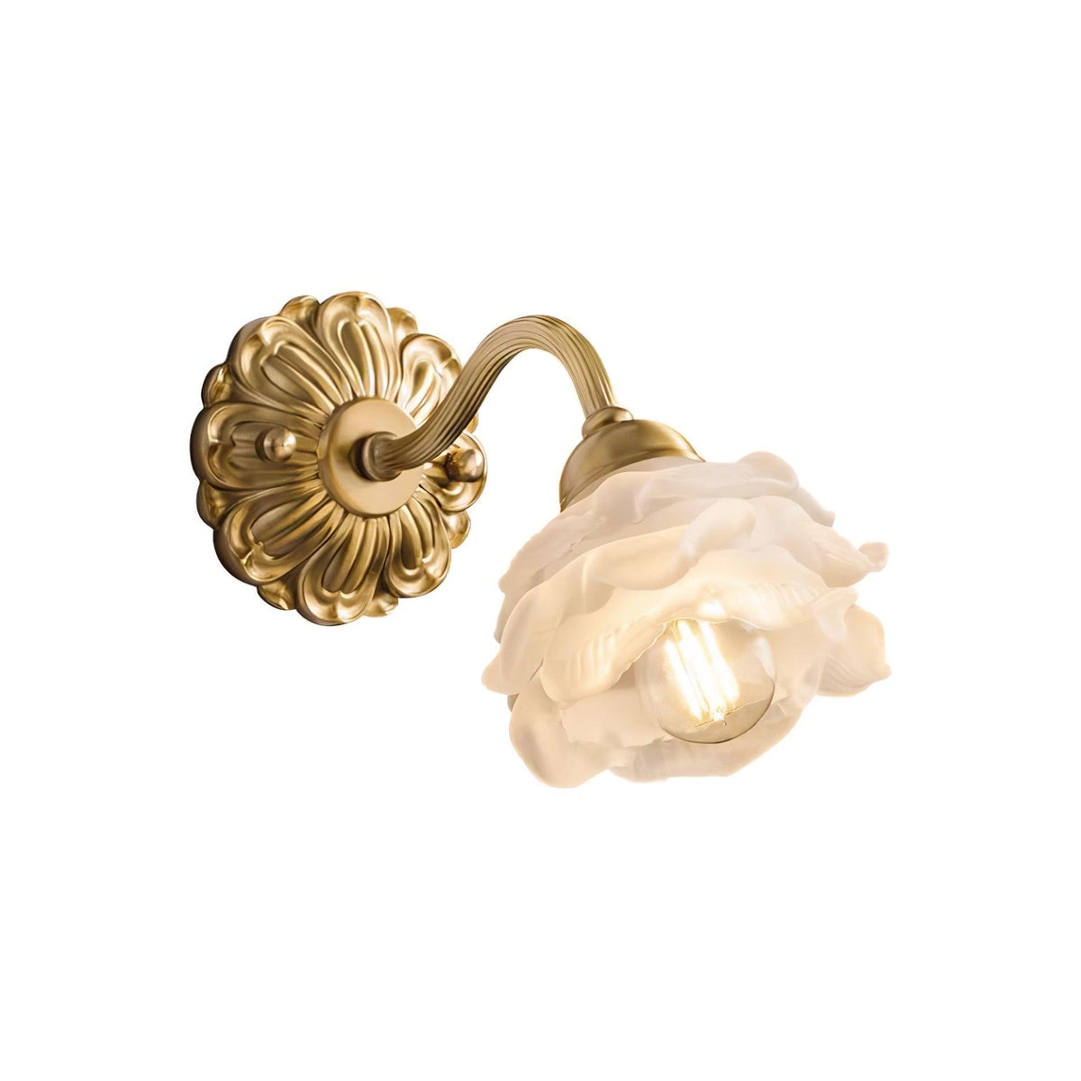Palo wandlamp messing bloemmotief luxe