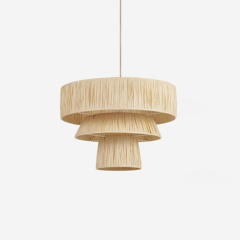 Caleise hanglamp met natuurlijke raffia