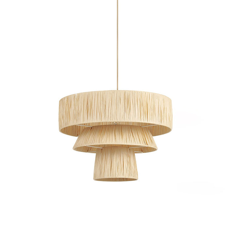 Caleise hanglamp met natuurlijke raffia