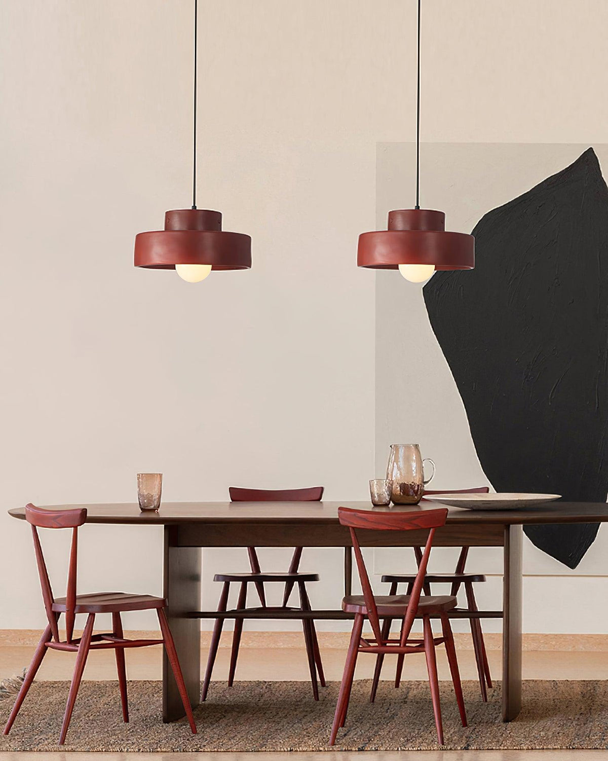 Calen hanglamp dubbele lagen hars
