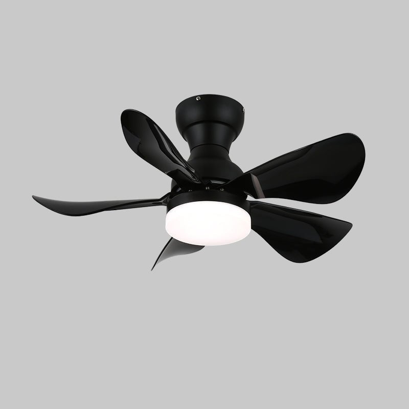Elvanelle plafondventilator met verlichting van walnoot