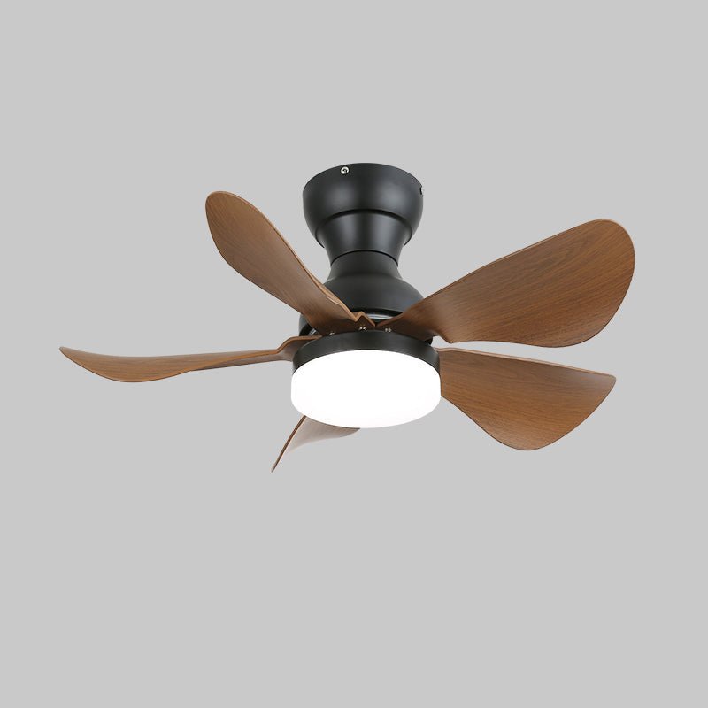Elvanelle plafondventilator met verlichting van walnoot