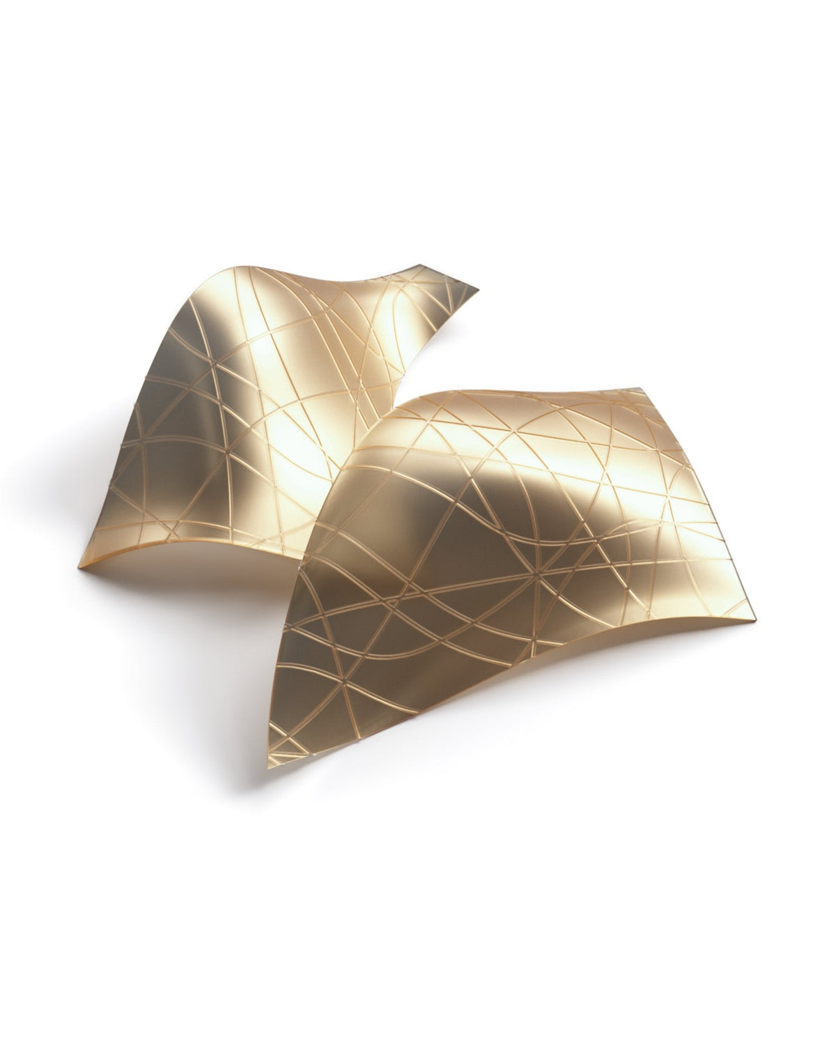 Alnoror sculpturale hanglamp met goudkleurige afwerking