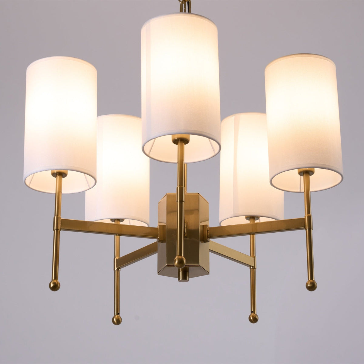 Ulcarisra Traditionele Vintage Kroonluchter van messing met Stoffen