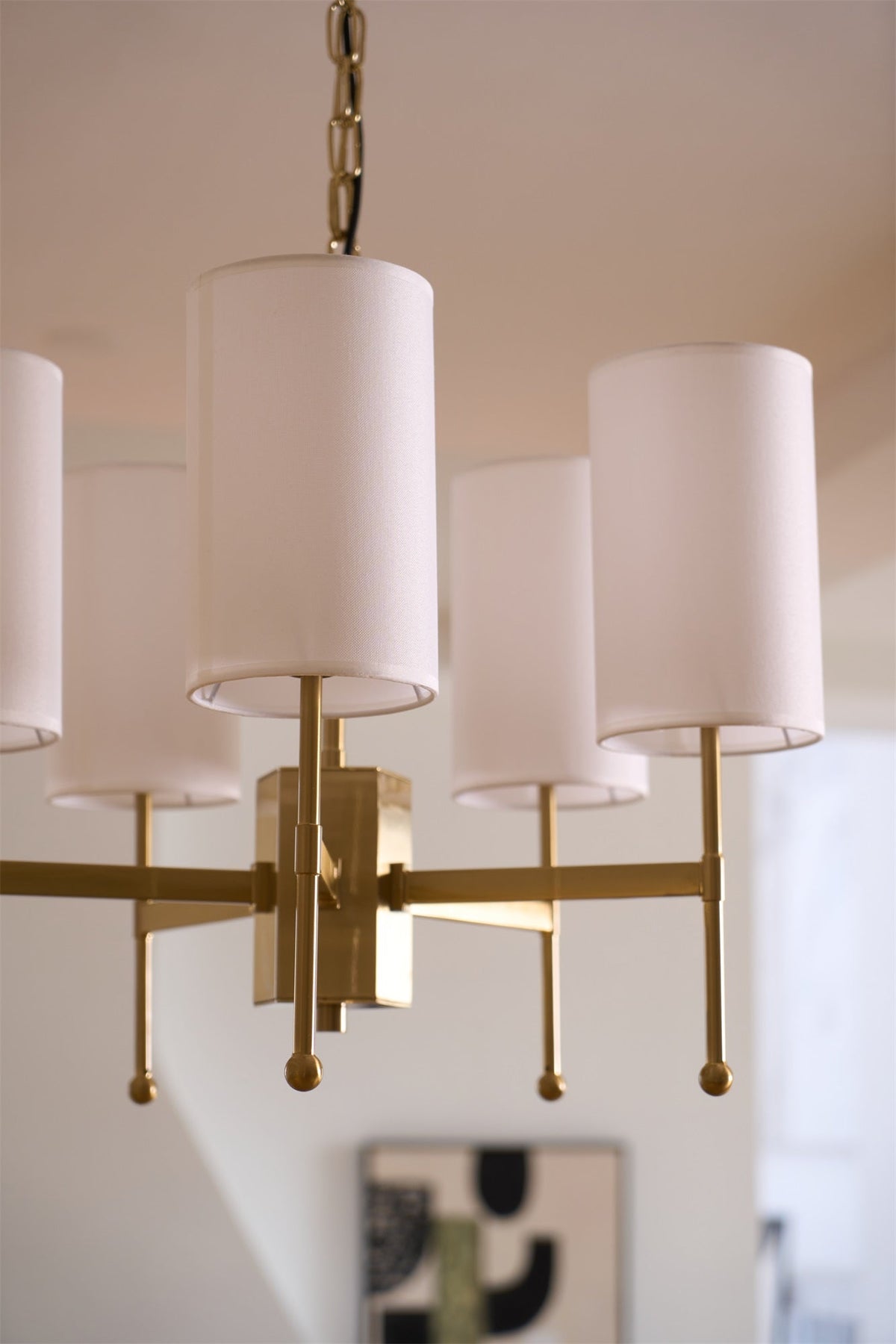 Ulcarisra Traditionele Vintage Kroonluchter van messing met Stoffen