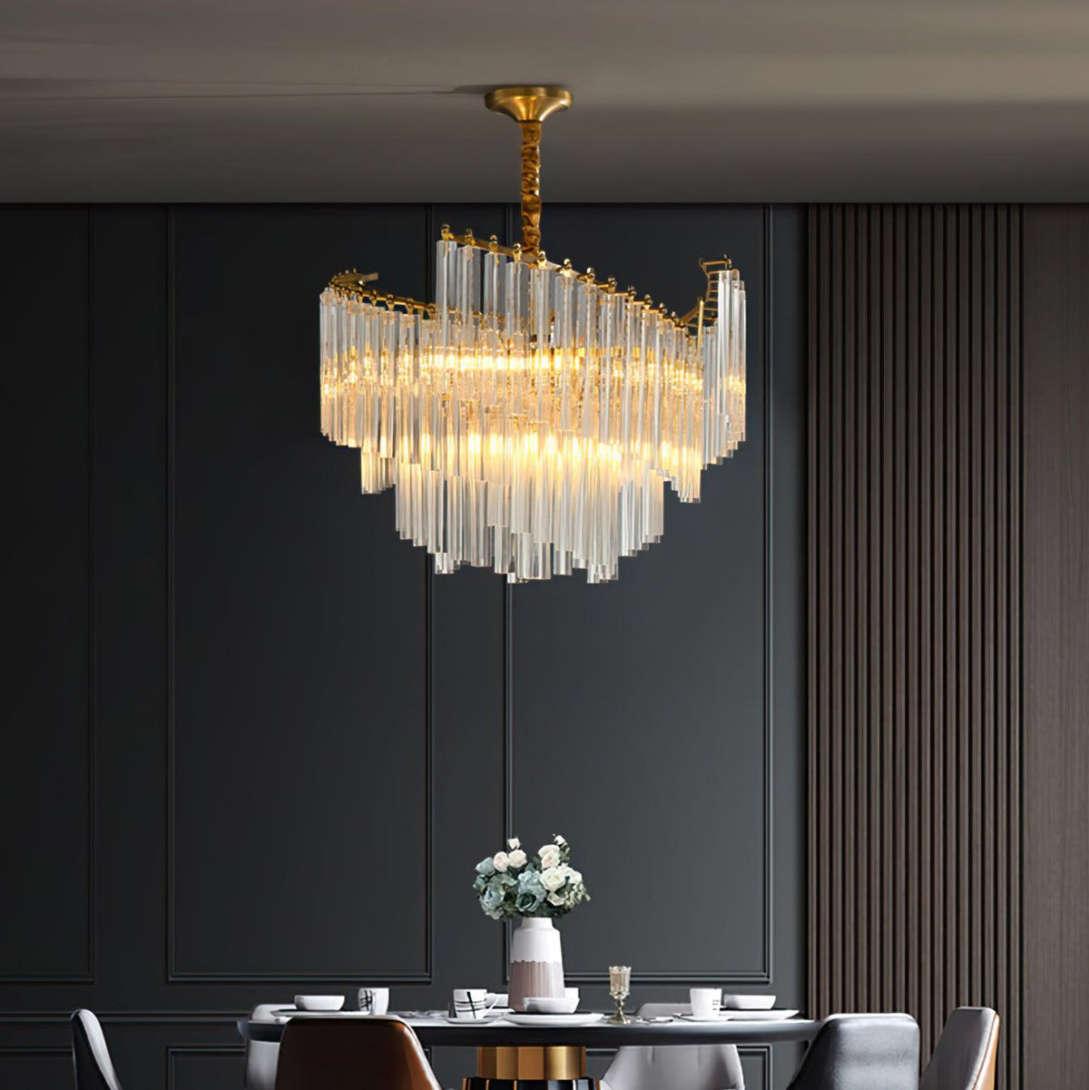 Ala Postmodern luxe Brinicle Kristal Kroonluchter