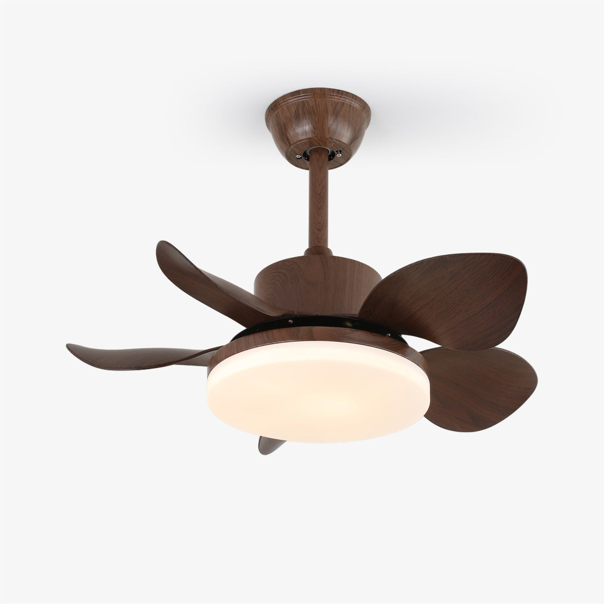 Alenya plafondventilator met verlichting van walnoothout