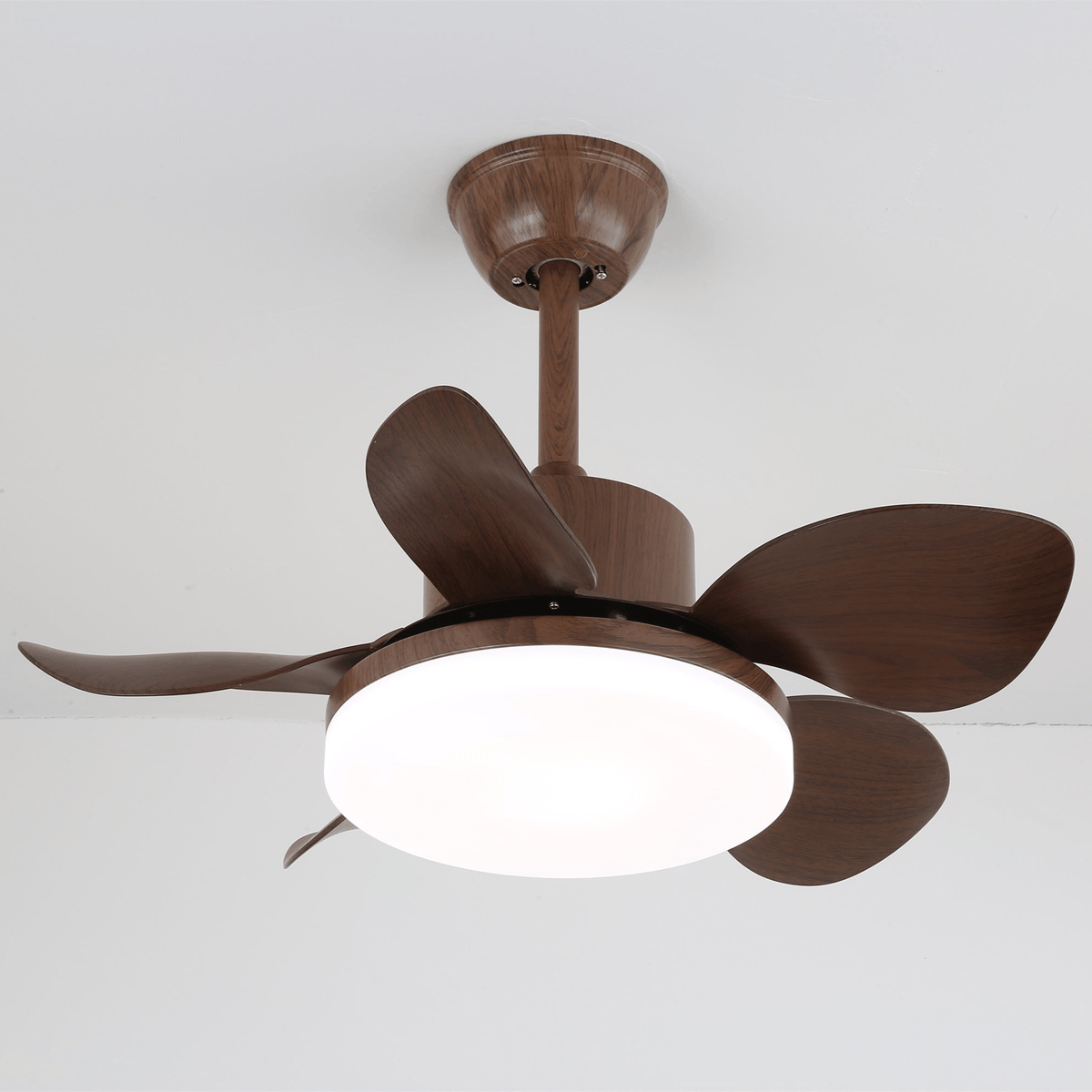 Alenya plafondventilator met verlichting van walnoothout
