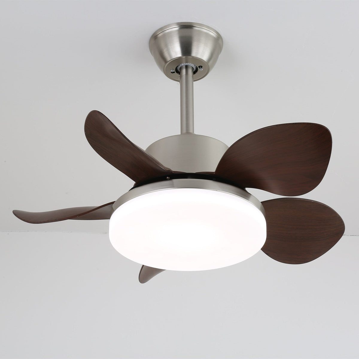 Alenya plafondventilator met verlichting van walnoothout