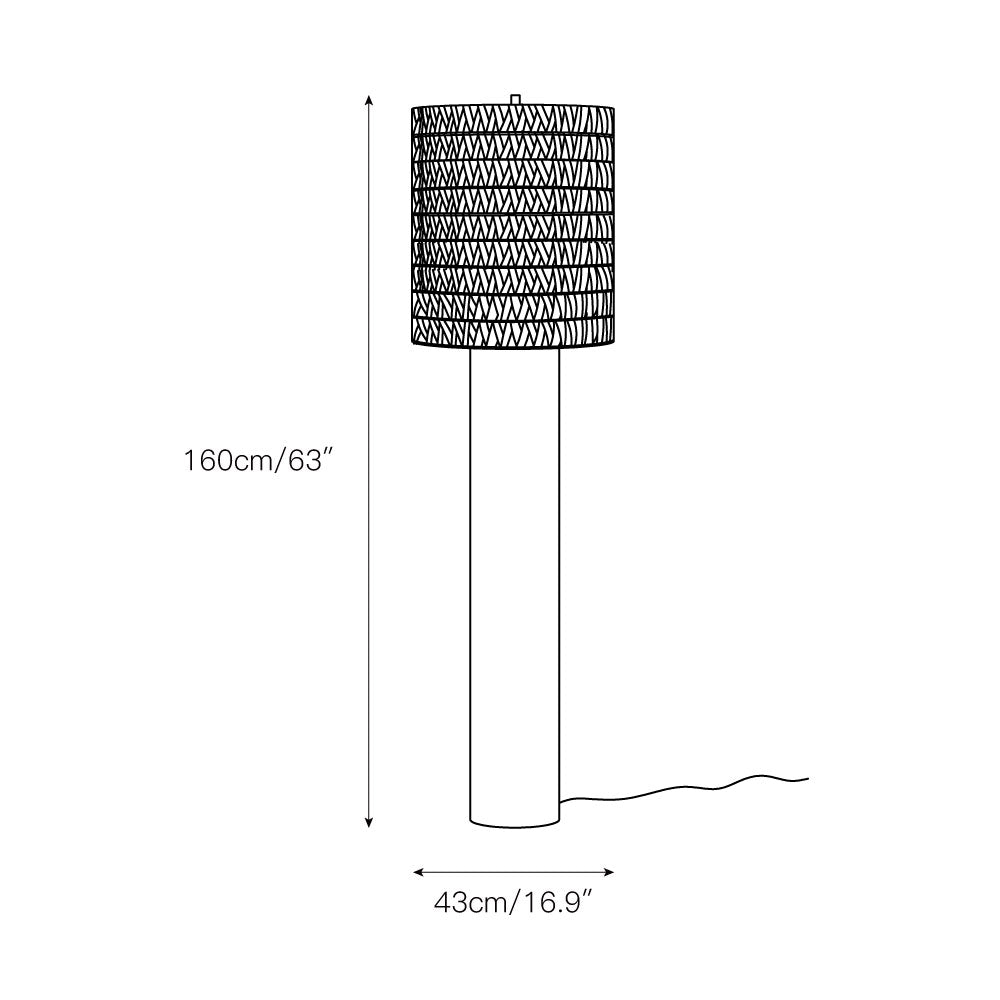 Lorenzo vloerlamp