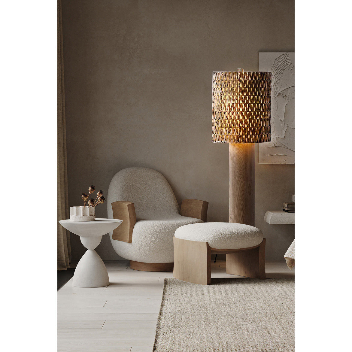 Lorenzo vloerlamp