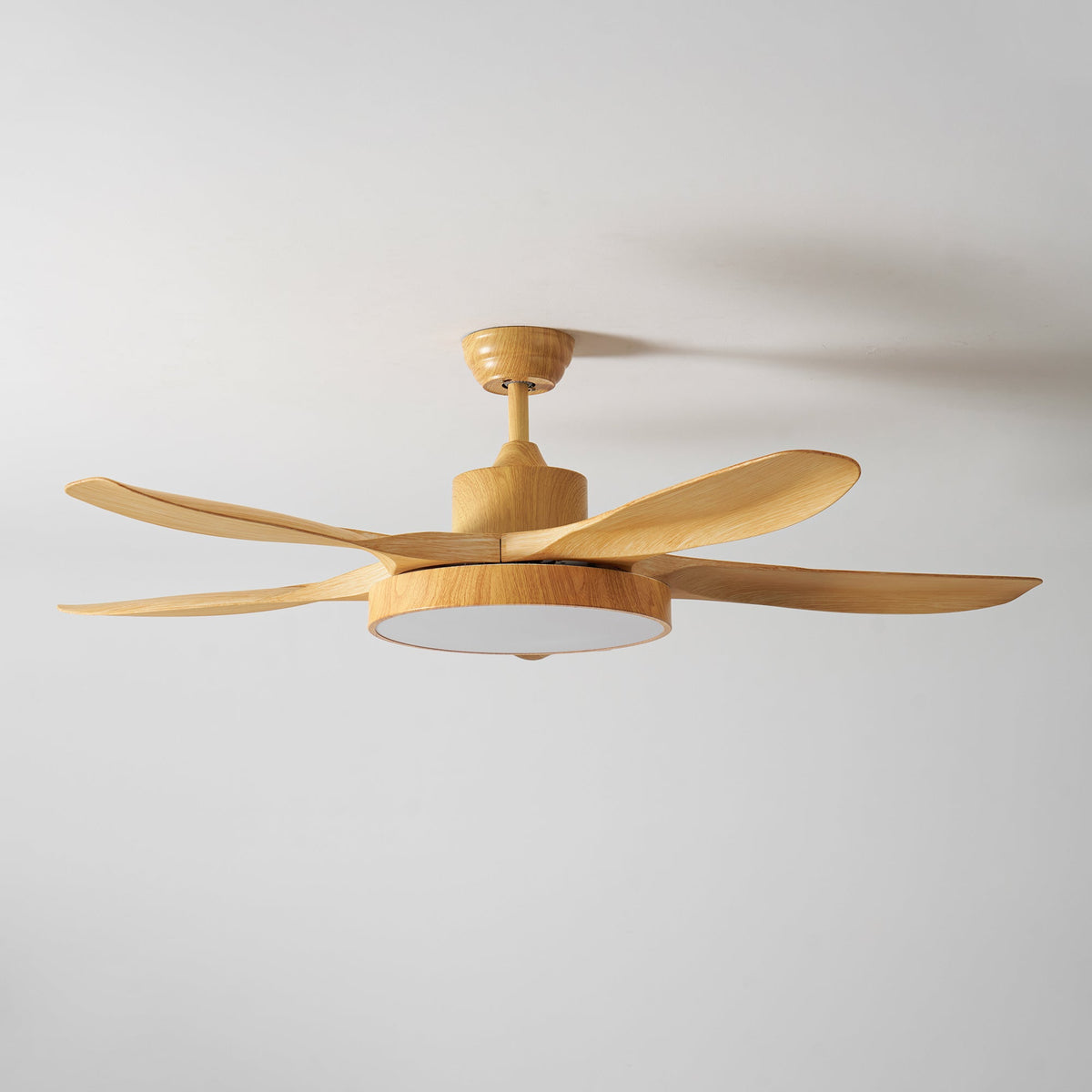 Teriinena plafondventilator met verlichting