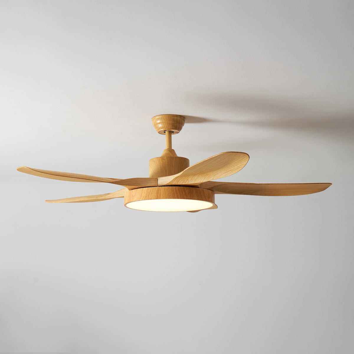 Teriinena plafondventilator met verlichting