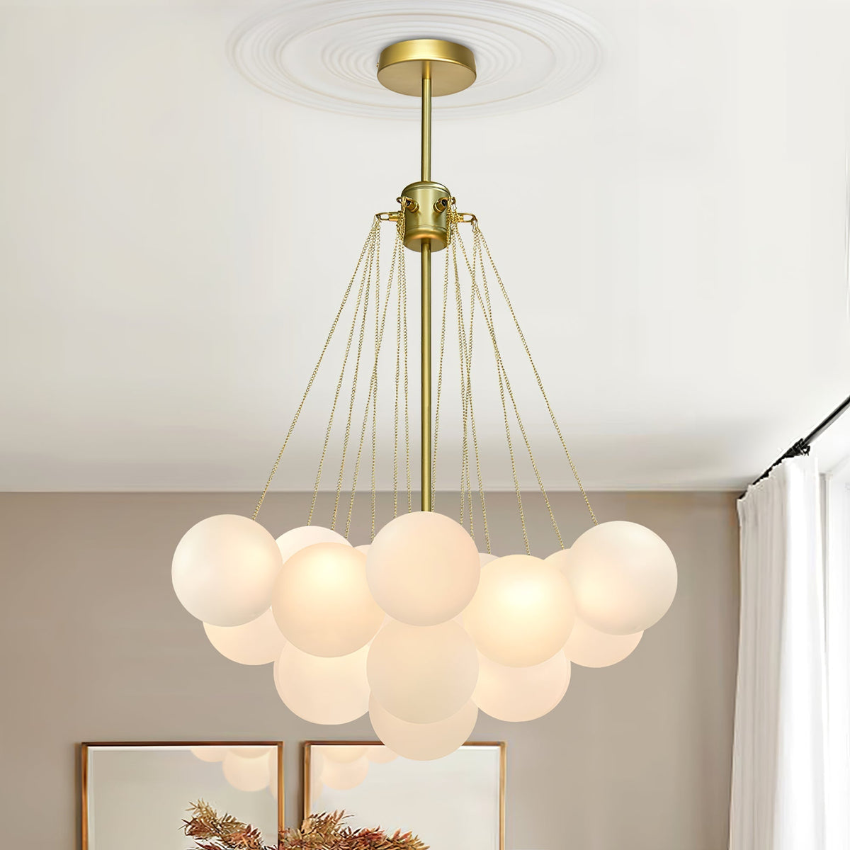 Eiririra Kroonluchter Bubble Matglas