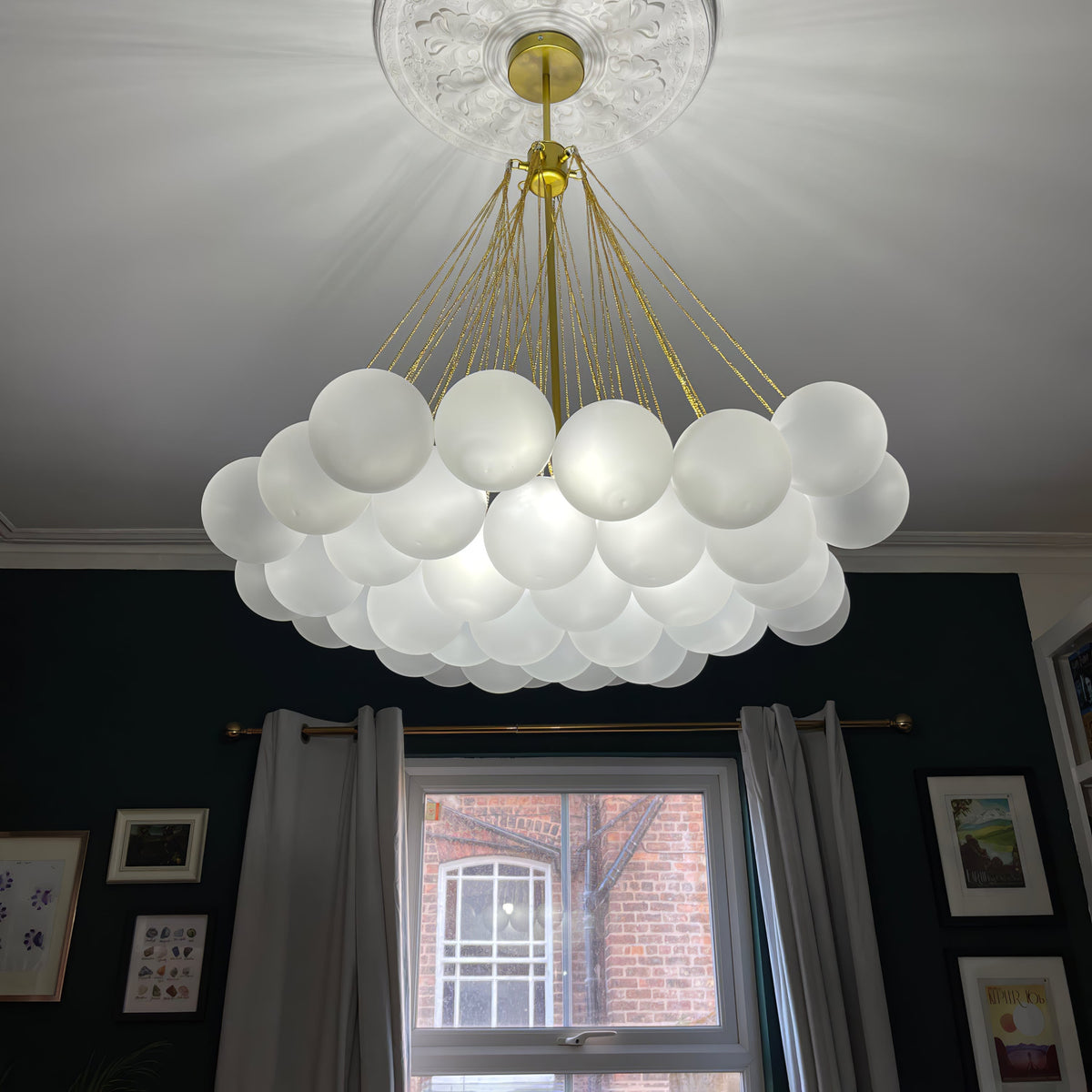 Eiririra Kroonluchter Bubble Matglas