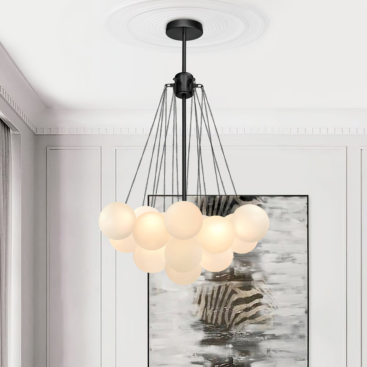 Eiririra Kroonluchter Bubble Matglas