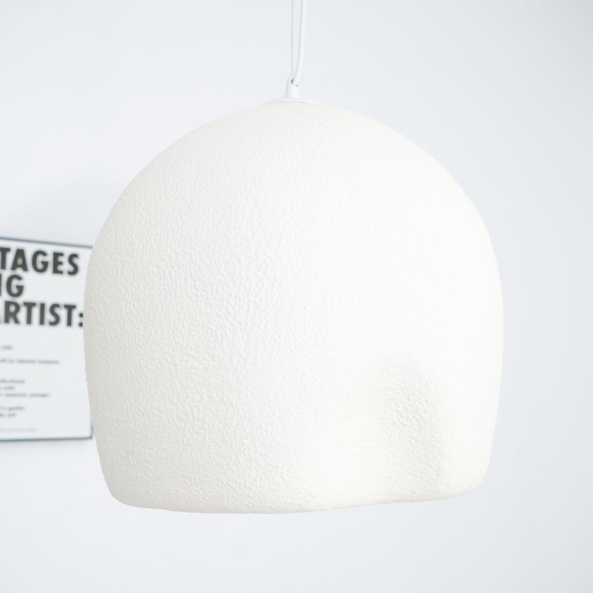 Nuo hanglamp Plaster Ronde Koepel Wabi Sabi