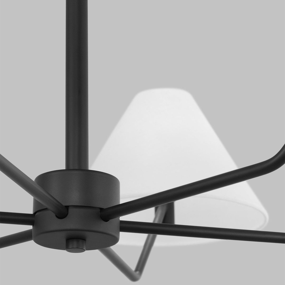 Kevenor Kroonluchter messing Stoffen Conische Lampenkappen Moderne