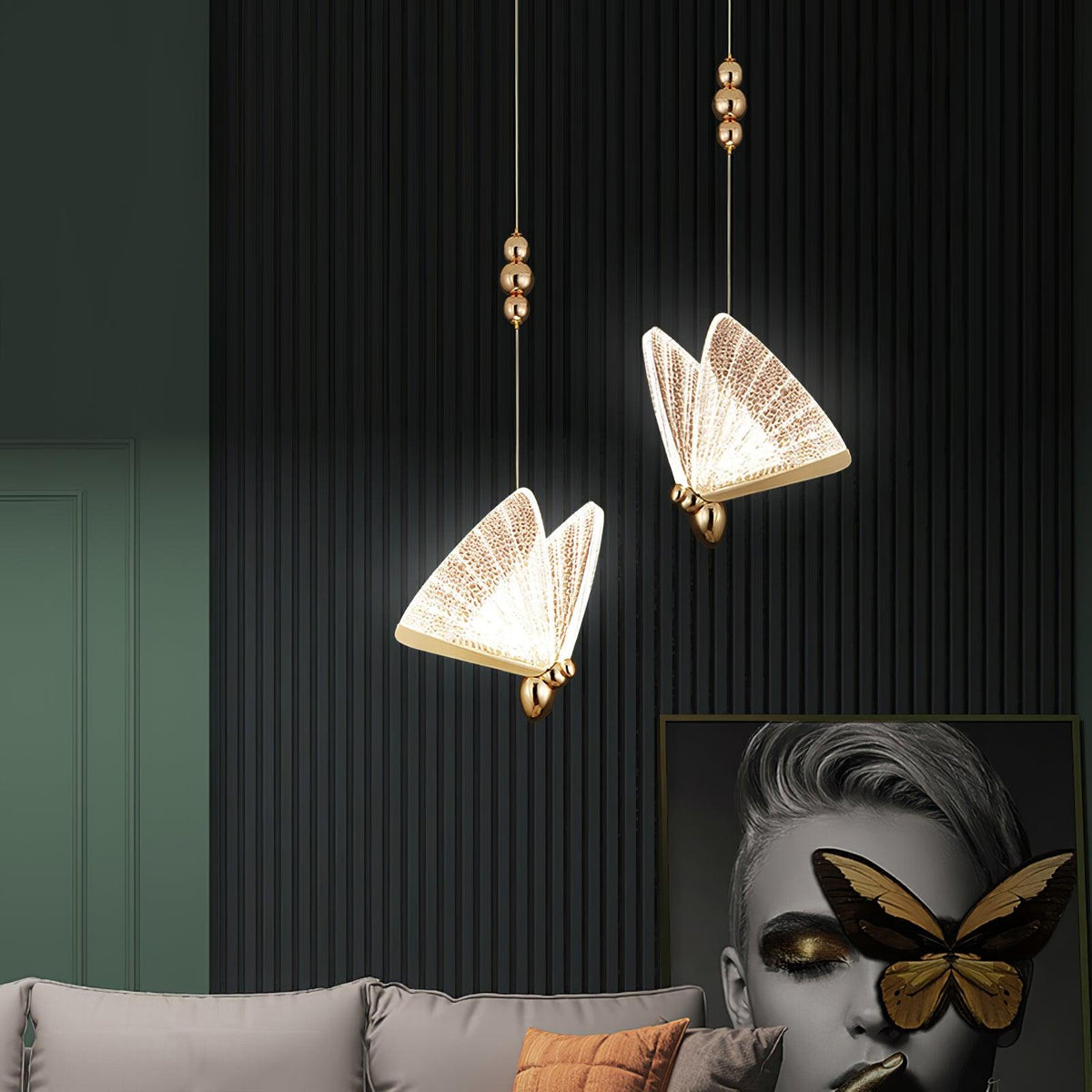 Elaaneria Moderne hanglamp met vleugelvorm