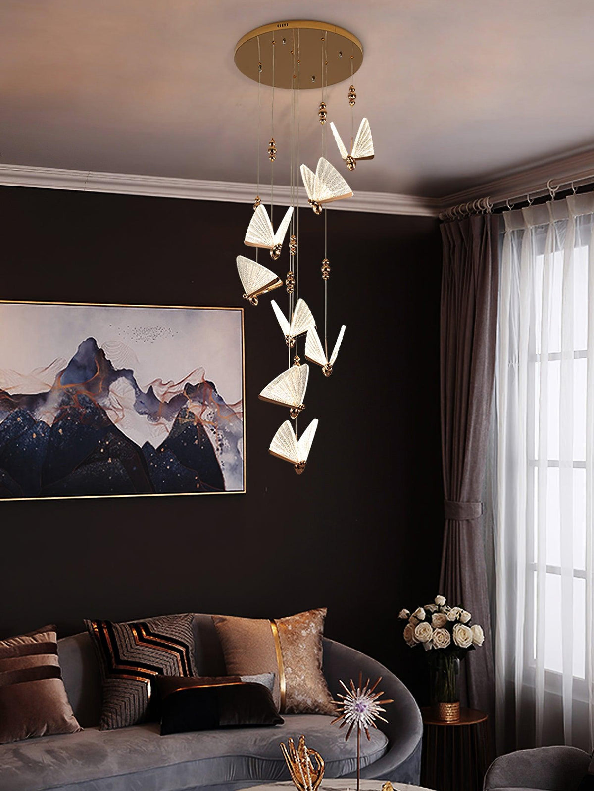 Elaaneria Moderne hanglamp met vleugelvorm
