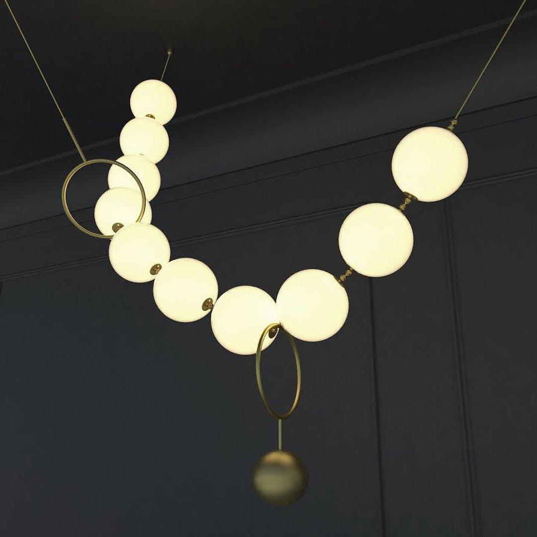 Eirinielle Hanglamp Halsketting Glas