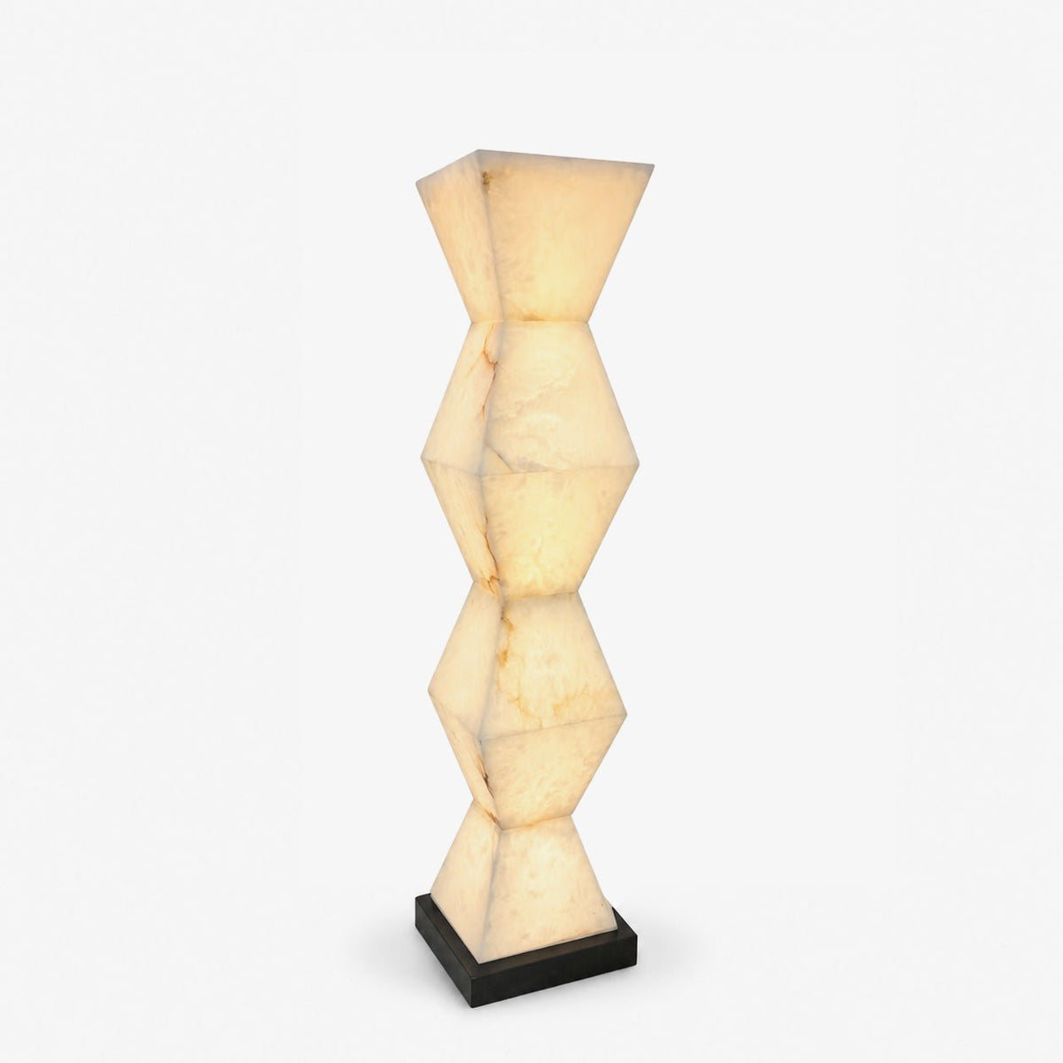 Nivuina vloerlamp met albasten voet