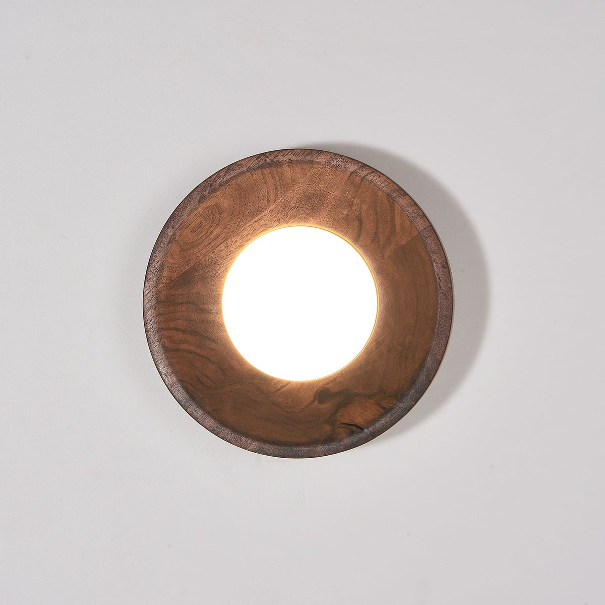 Aldaora Wandlamp Walnoot Hout Acryl