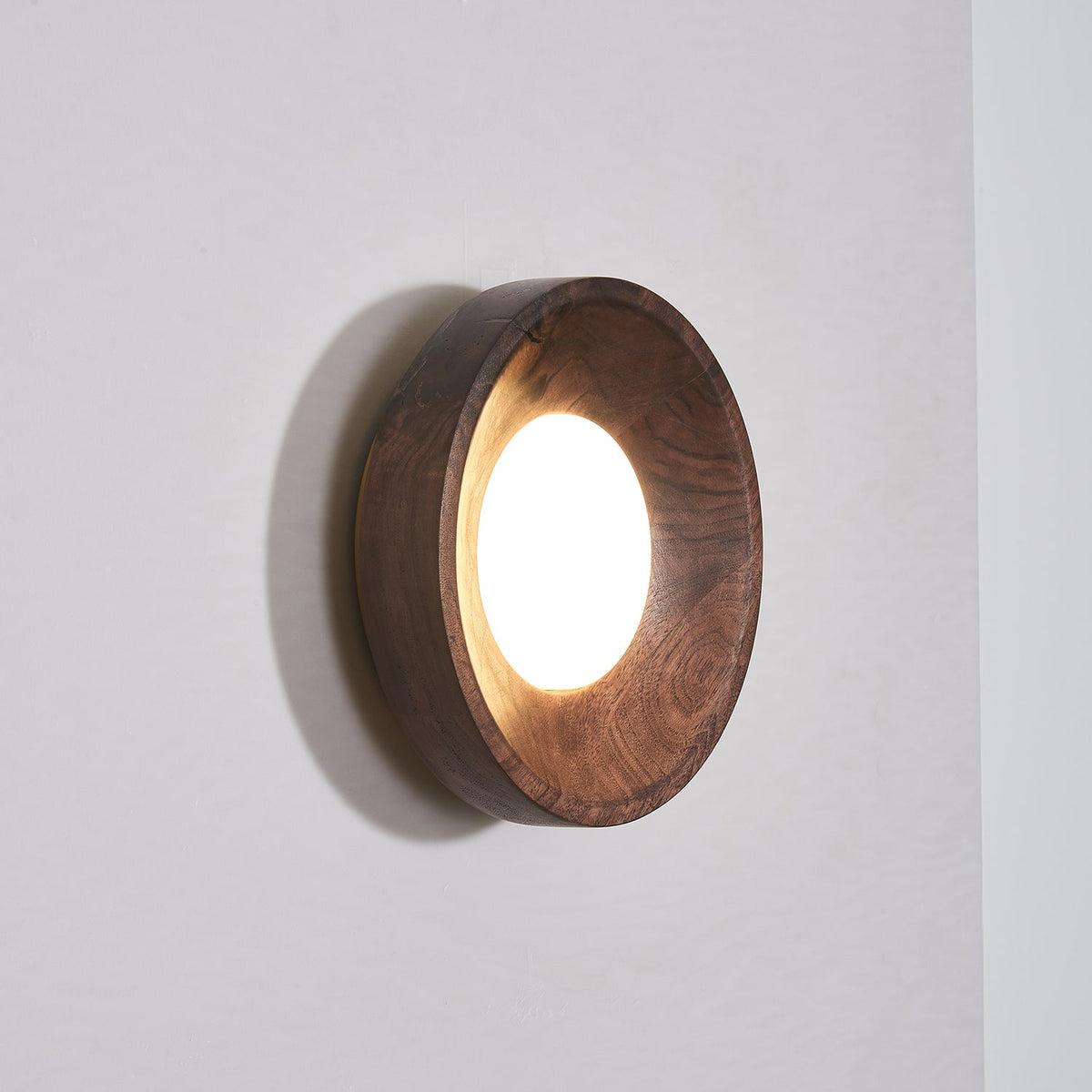 Aldaora Wandlamp Walnoot Hout Acryl