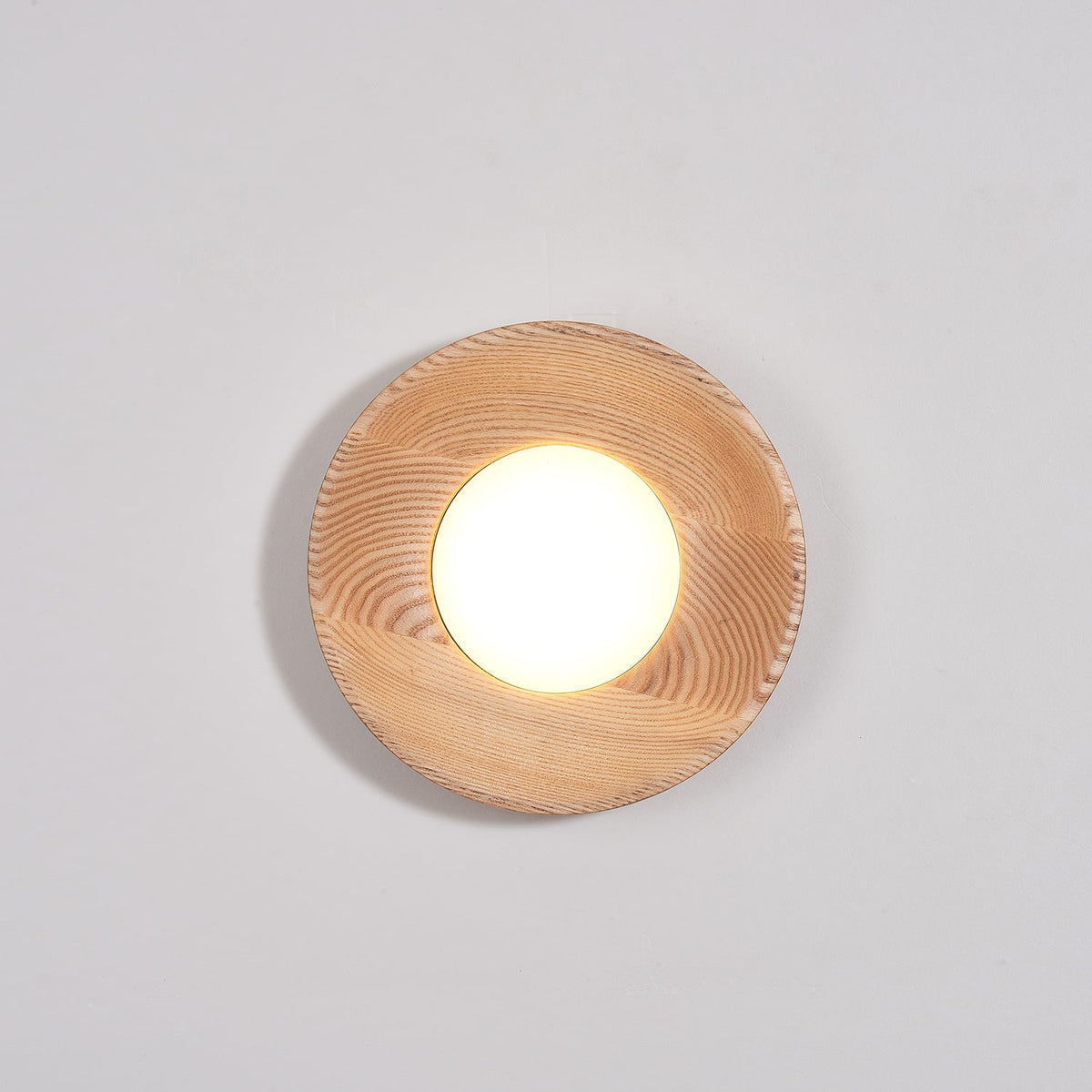 Aldaora Wandlamp Walnoot Hout Acryl