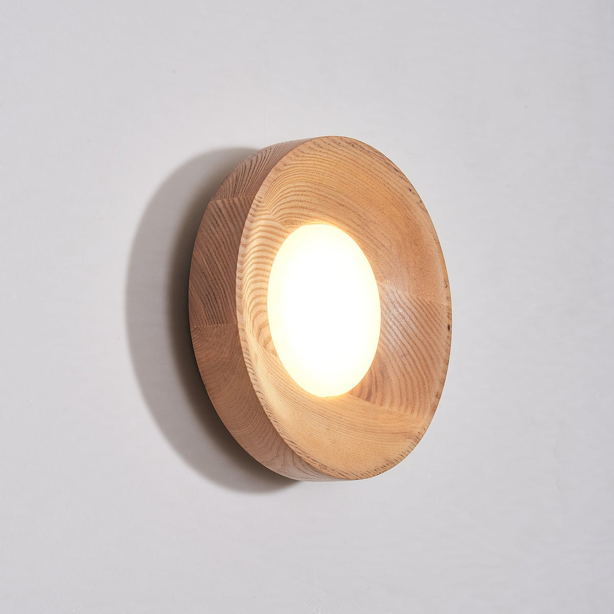 Aldaora Wandlamp Walnoot Hout Acryl