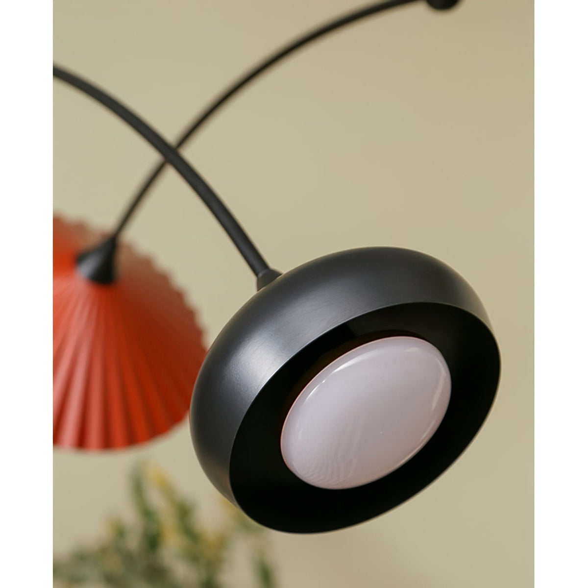 FloraCurv hanglamp met glas in oranje