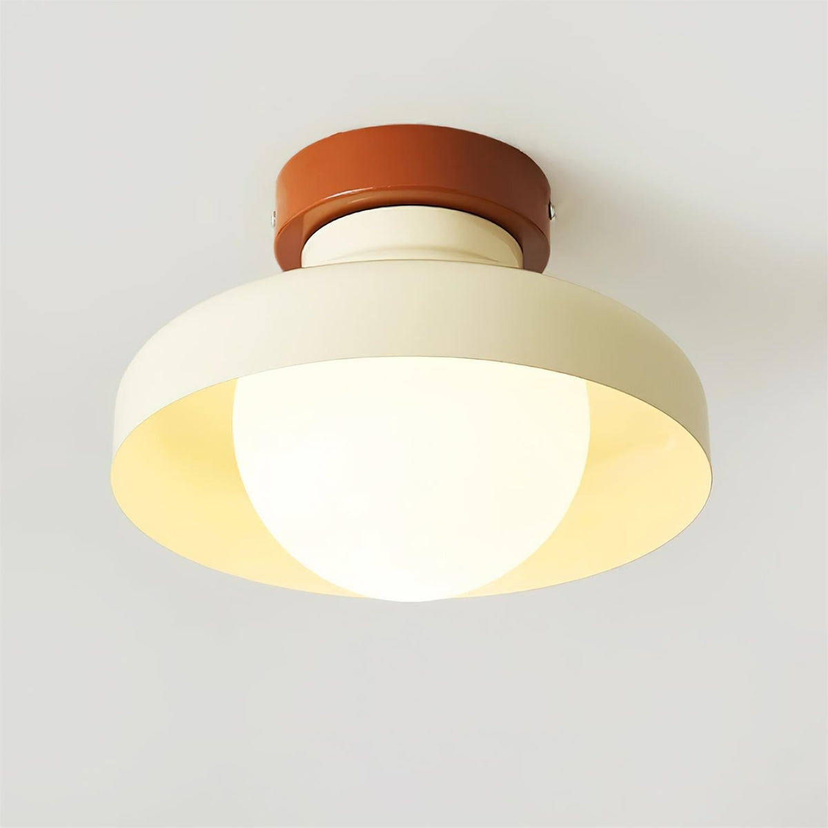 Valaneria blauwe plafondlamp met bolvormige kap