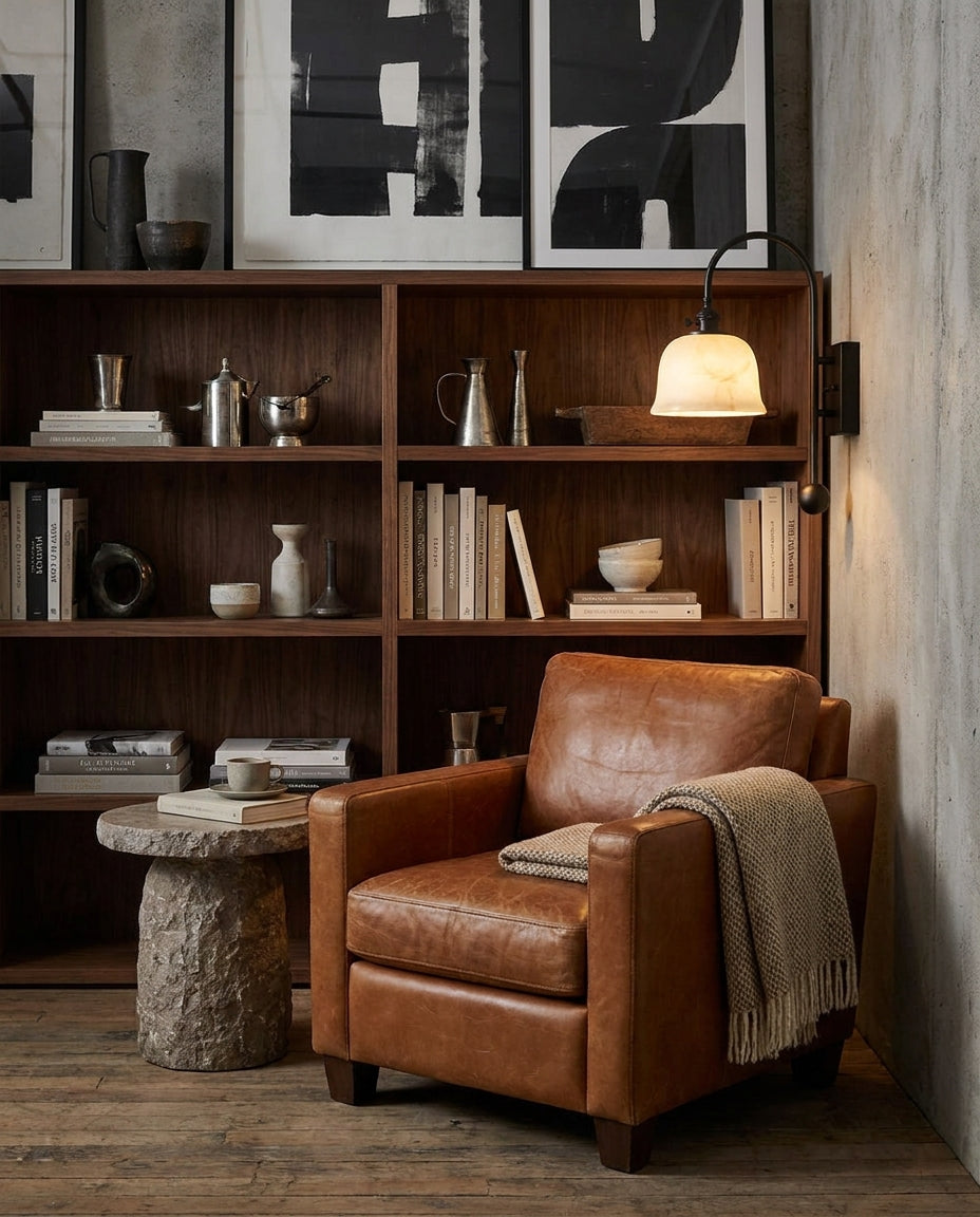 Jarrowhurst Albasten wandlamp