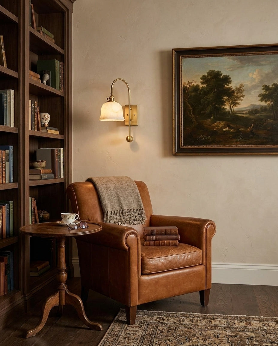 Jarrowhurst Albasten wandlamp