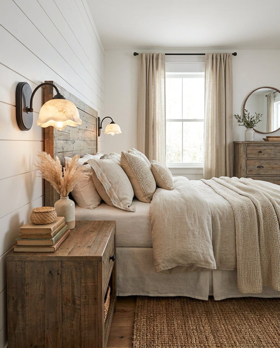 Oakenford Albasten wandlamp