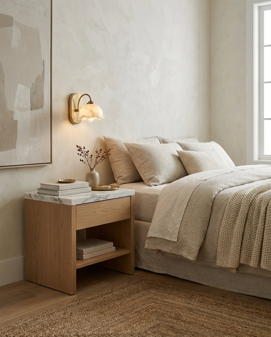 Oakenford Albasten wandlamp