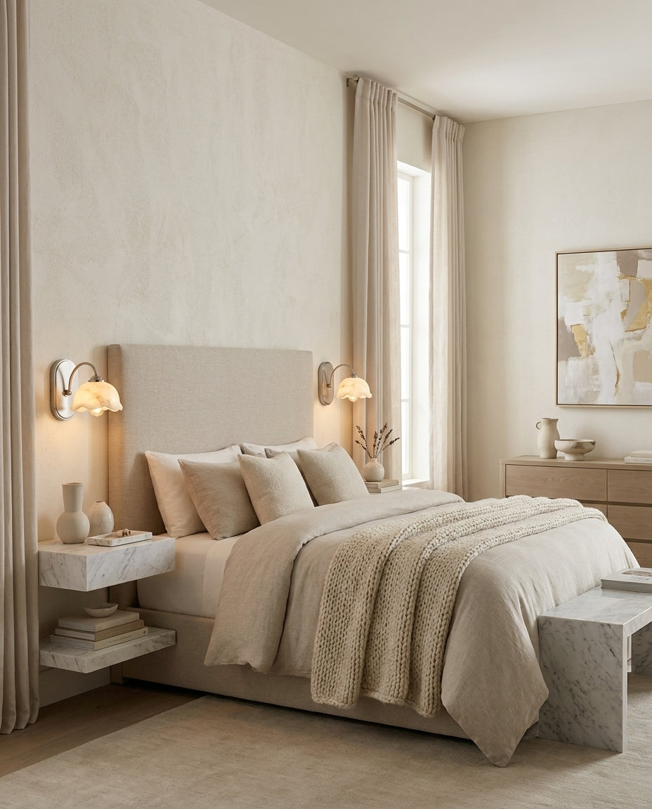 Oakenford Albasten wandlamp