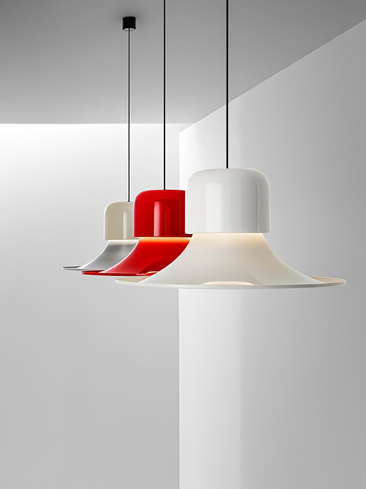 Ardisiella hanglamp aluminium gebogen voor keuken