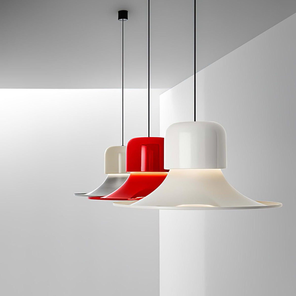 Ardisiella hanglamp aluminium gebogen voor keuken