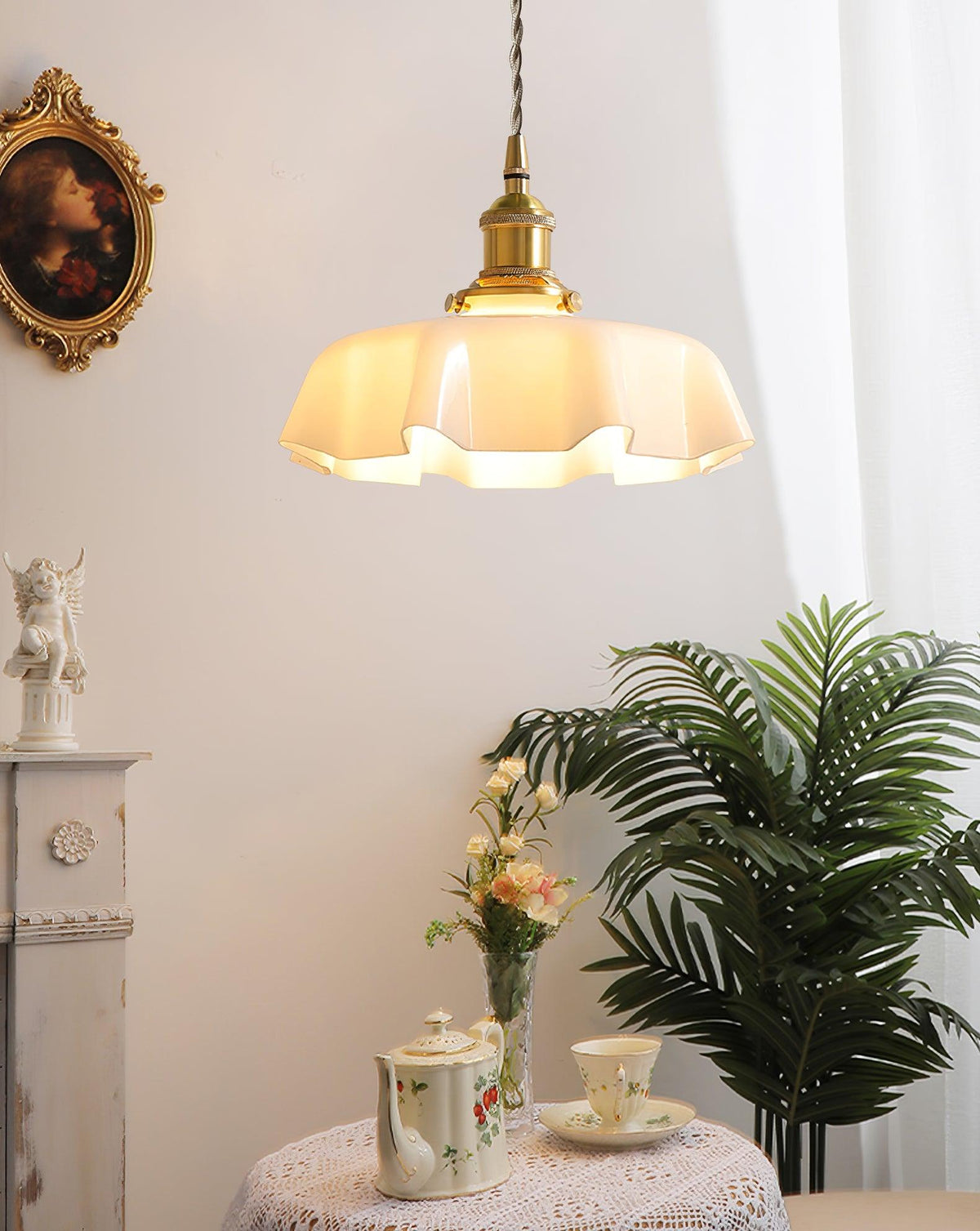 Liorivora hanglamp French Flower voor eetkamer