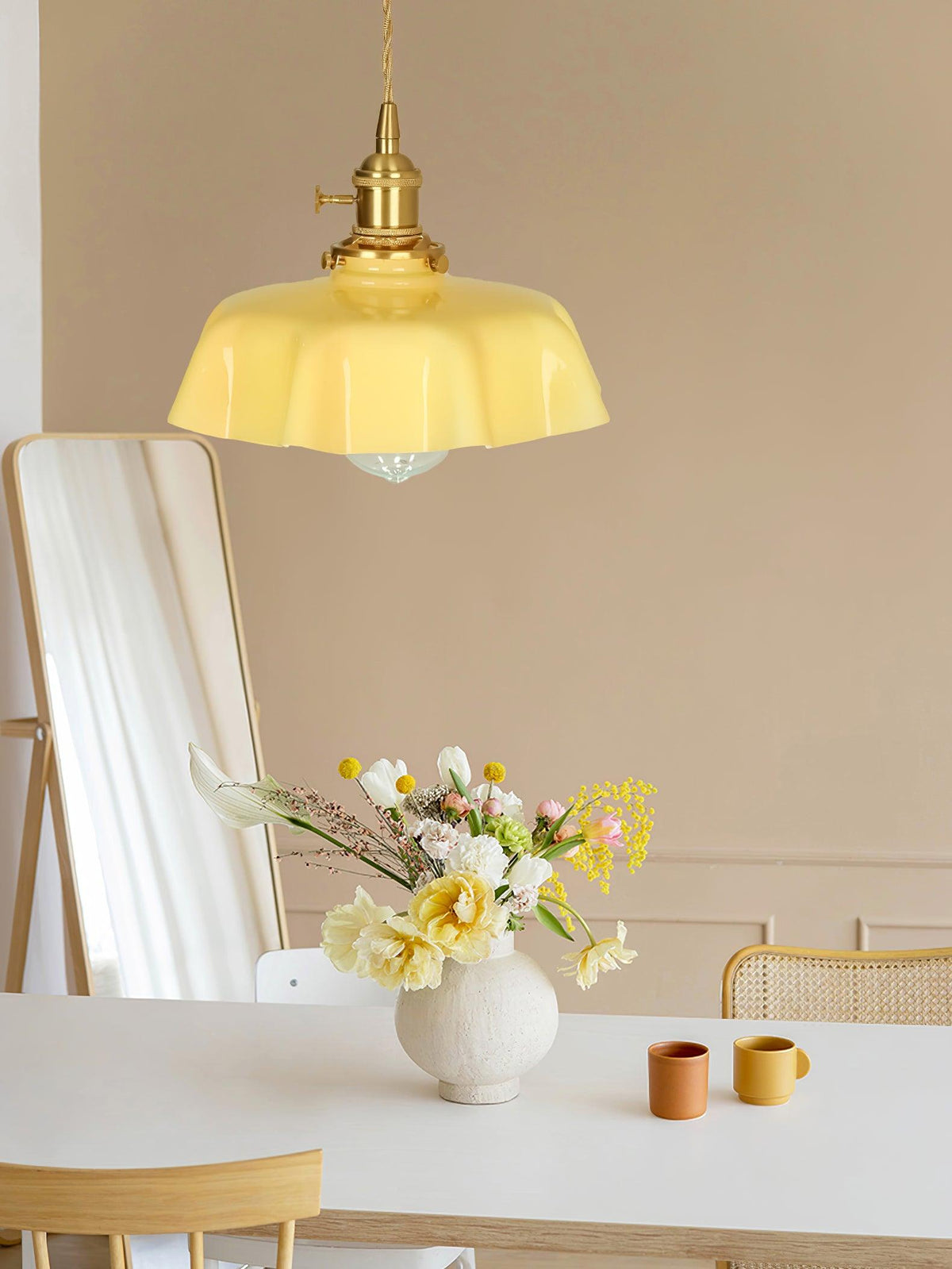 Liorivora hanglamp French Flower voor eetkamer