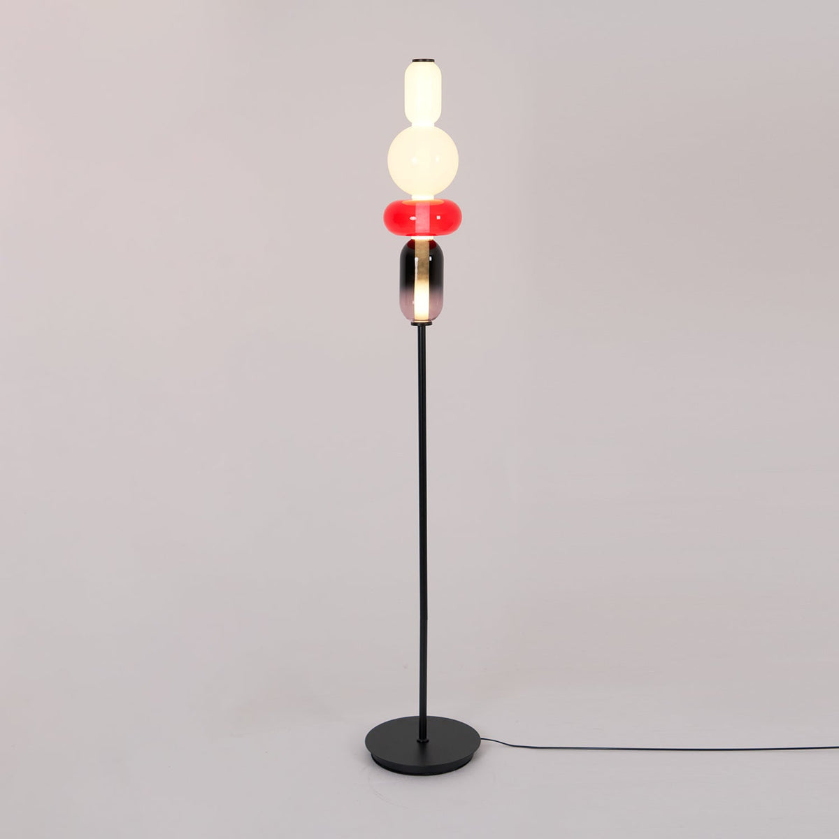 Velarelle vloerlamp met glazen bol