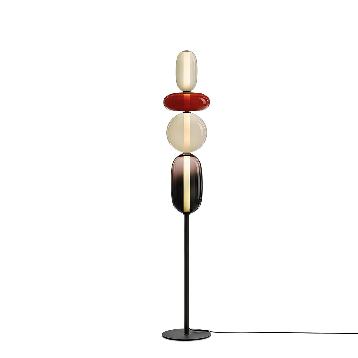 Velarelle vloerlamp met glazen bol