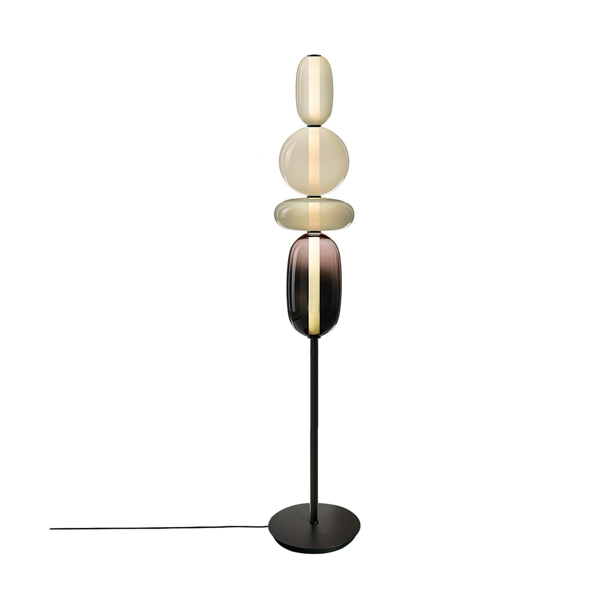 Velarelle vloerlamp met glazen bol