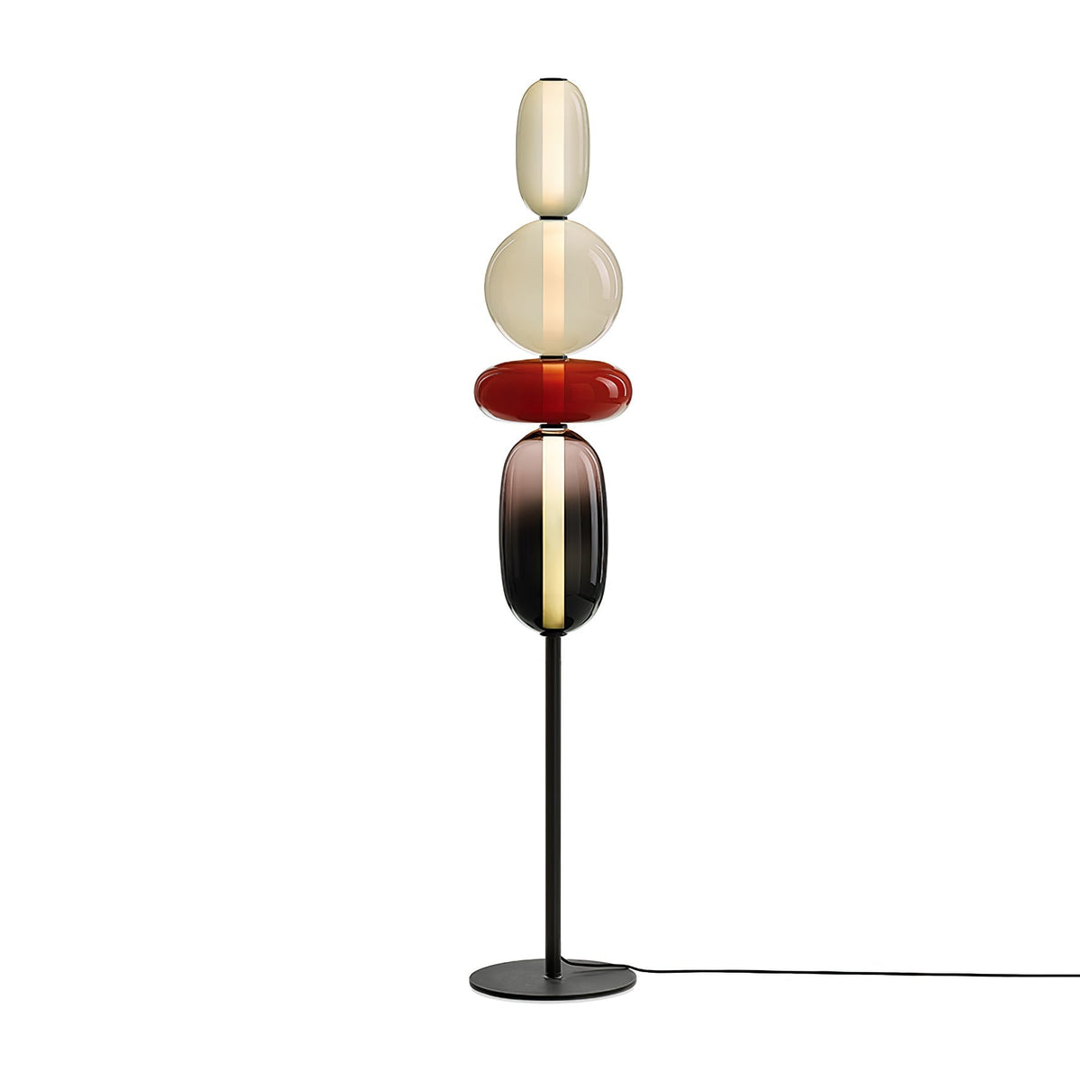 Velarelle vloerlamp met glazen bol