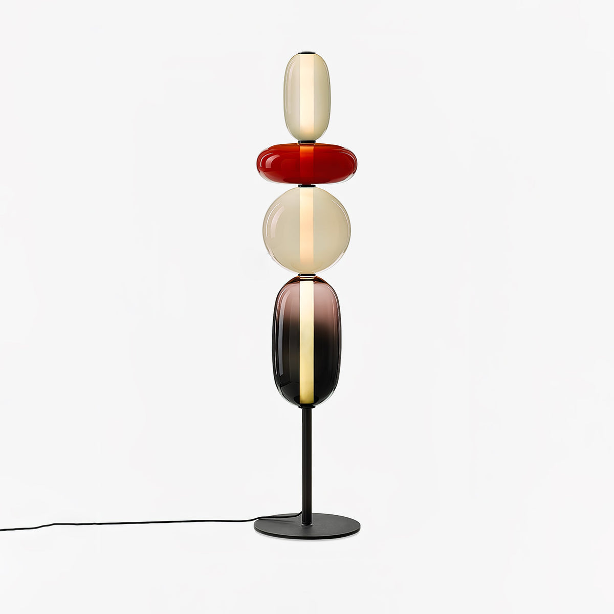 Velarelle vloerlamp met glazen bol