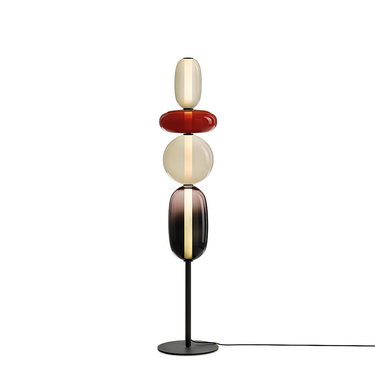 Velarelle vloerlamp met glazen bol