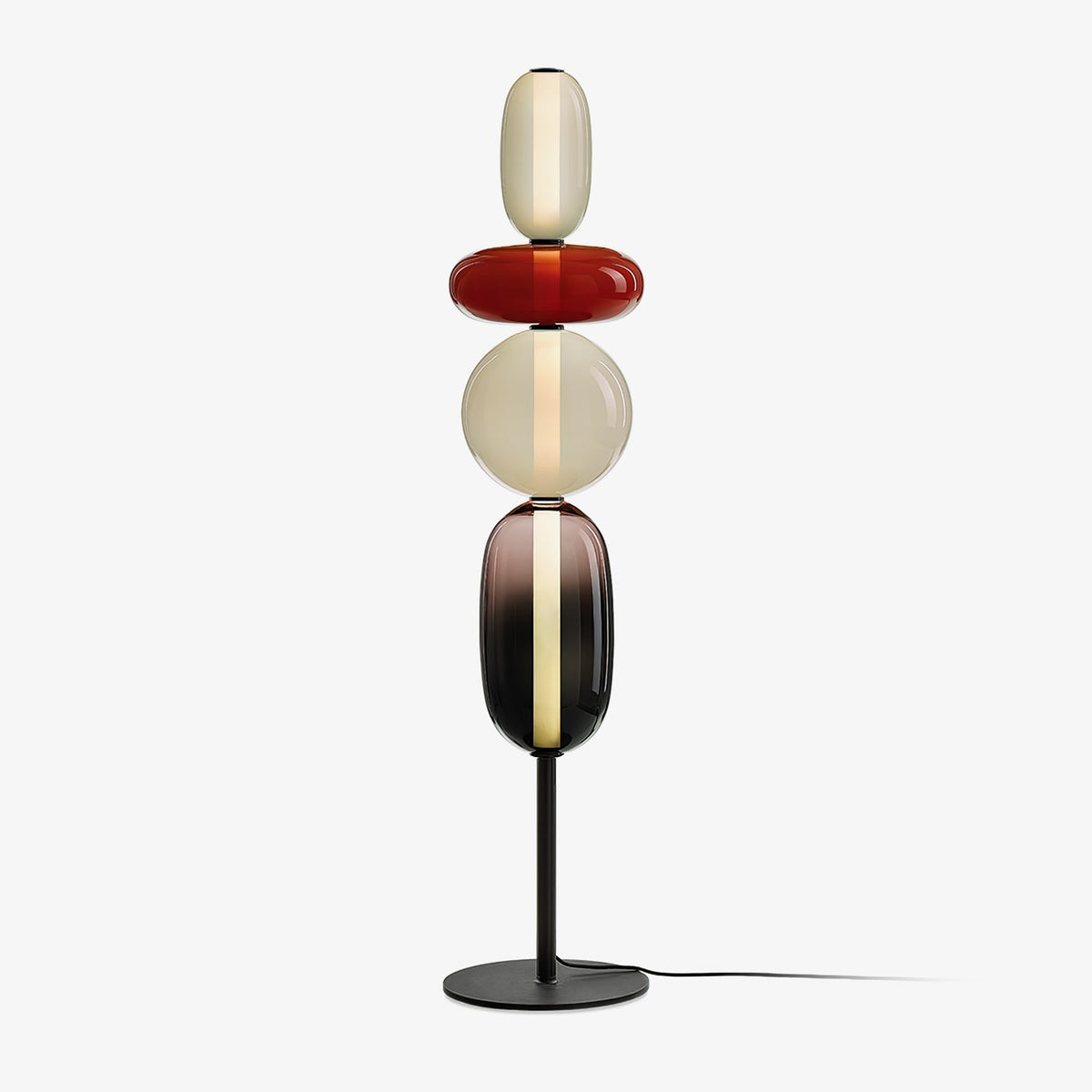 Velarelle vloerlamp met glazen bol